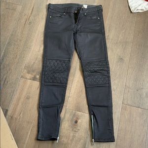 H&M skinny low waist Moto Jean black
